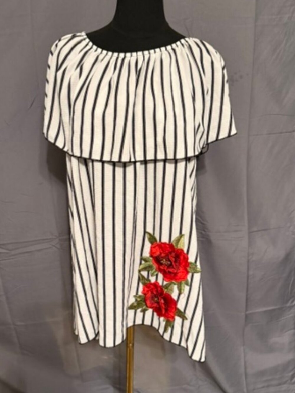 BEAUTIFUL Striped Blouse Size 1XL